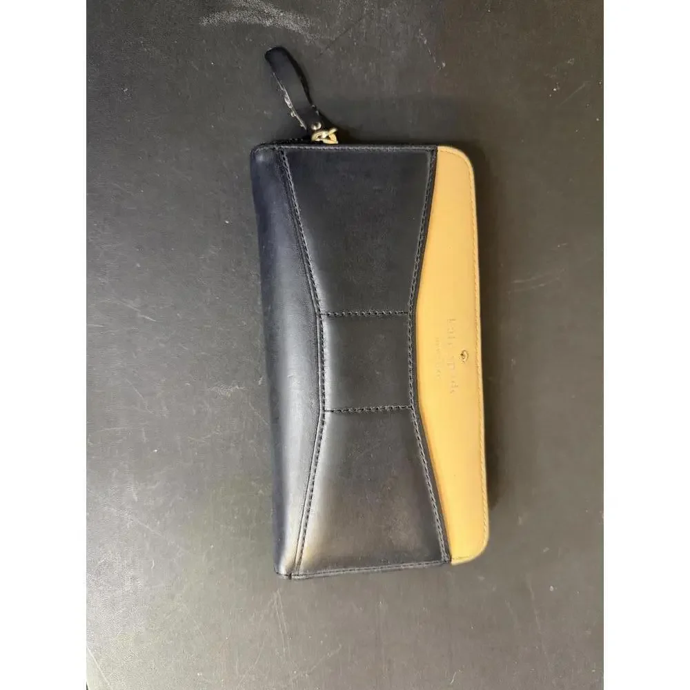 Kate Spade bow wallet 100% cow leather